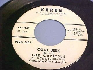 The Capitols - Rare Promo - Vg,  /ex Vinyl,  Ex Audio - Cool Jerk - Karen 1524