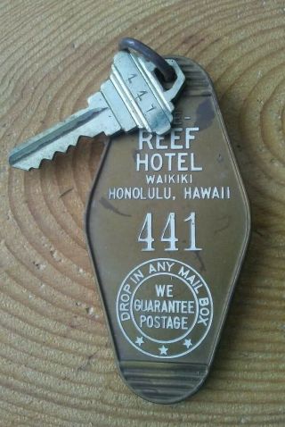 Vintage Reef Hotel Waikiki Honolulu Hawaii Hotel Key.