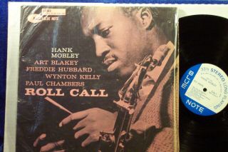 Hank Mobley Lp " Roll Call " Blue Note W.  63rd Nyc,  Rvg,  Ear D/g Vg/vg,