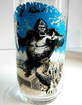 Set of 5 1976 Coca Cola King Kong Movie Drink Glasses Limited Edition 2