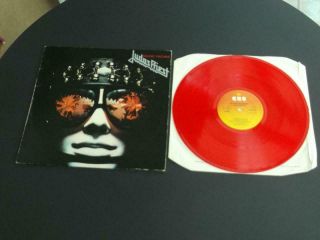 Judas Priest Killing Machine 1978 Uk Press 12 " Red Vinyl Record Album