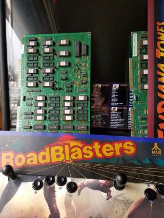 Road Blasters Arcade Pcb Sys 1 Cartridge Board And Header