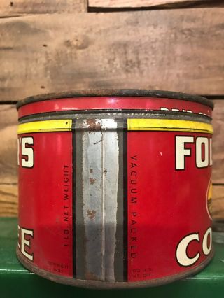 Vintage Collectable Coffee Folgers Can 2