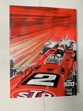 Mario Andretti Signed 2019 Indy 500 Program Autographed 50th Anniversary 1969
