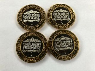Golden Nugget.  999 Fine Silver $10 DOLLAR Gaming Token LIMITED EDITION - GN4 4