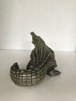 Collectible Crocodile Alligator Metal Statue 2