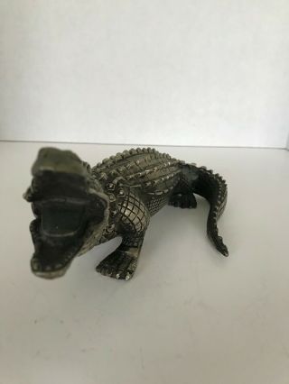 Collectible Crocodile Alligator Metal Statue 5