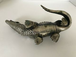 Collectible Crocodile Alligator Metal Statue 7