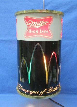 Miller High Life Beer Motion Light Sign,  Wall Mount,