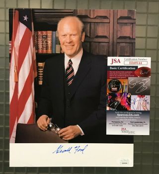 President Gerald Ford Signed 8x10 Photo Autographed Auto Jsa
