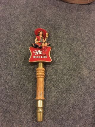 Miller High Life Beer Logo Girl On The Moon Tap Handle
