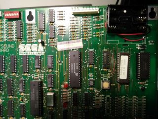 Sega CPU/SOUND board 520 - 5136 - 00 3