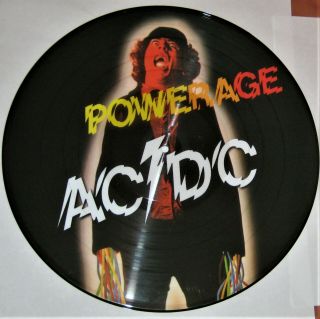 Ac/dc Powerage Picture Disc Uk Lp Atlantic Vinyl Rock N Roll Damnation Riff Raff