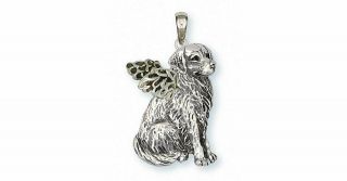 Golden Retriever Angel Pendant Jewelry Sterling Silver Handmade Dog Pendant Gd20
