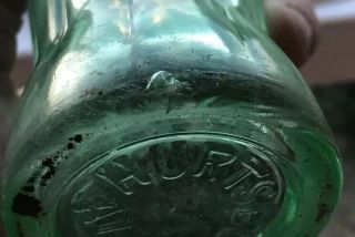 Extremely Rare Rated R,  Hurtsboro Alabama Ala 1923 Coca Cola Hobbleskirt Bottle 3