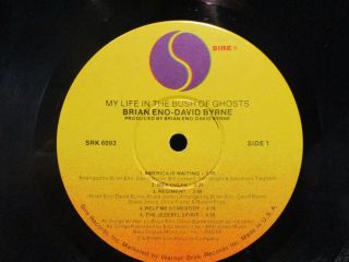 Brian Eno & David Byrne ' My Life In The Bush Of Ghosts ' LP EX 2