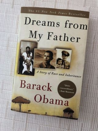 Barack Obama Hand Signed Dreams From My Father Book Pb Race & Inheritance