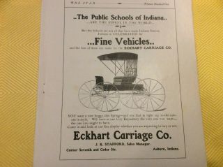 1905 Auburn,  Indiana Advertising for Trovinger and Company.  Zimmerman Buggies. 3