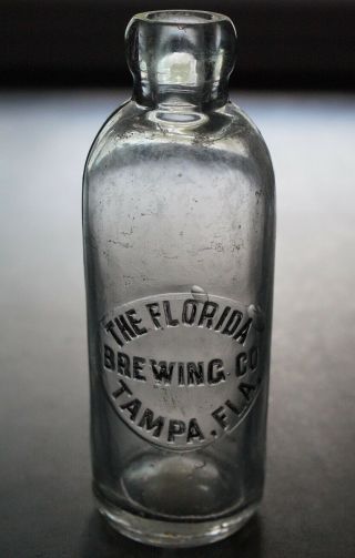 Antique Southern (hutch) Soda Bottle - The Florida Brewing Co.  Tampa Fla.