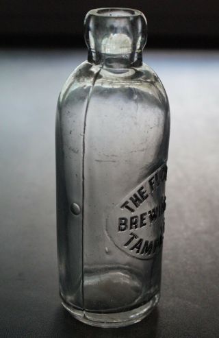 ANTIQUE SOUTHERN (HUTCH) SODA BOTTLE - THE FLORIDA BREWING CO.  TAMPA FLA. 2