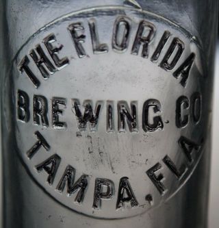 ANTIQUE SOUTHERN (HUTCH) SODA BOTTLE - THE FLORIDA BREWING CO.  TAMPA FLA. 4