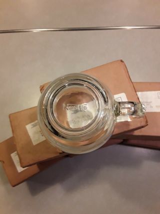 6 QTY - Nescafe Global Glass Coffee Cups / Mugs - BOXED 3