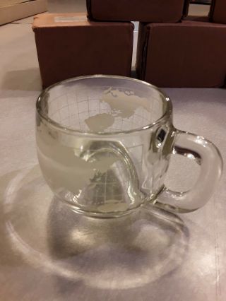 6 QTY - Nescafe Global Glass Coffee Cups / Mugs - BOXED 4