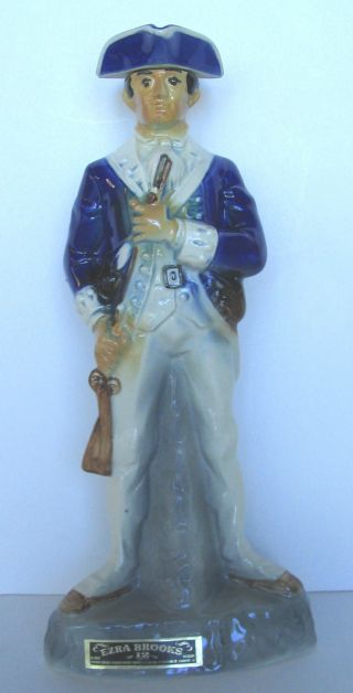 American Revolutionary War Minuteman Militia Colonist Patriot Brooks Decanter