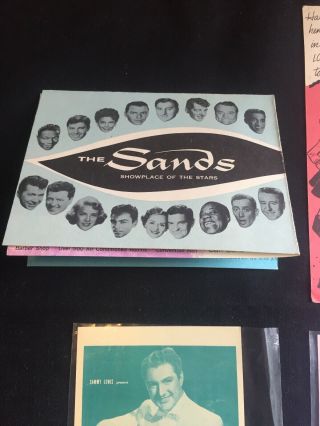 Vintage Las Vegas Postcards Sands Riviera Flamingo Liberace Danny Thomas Auto 5