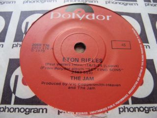 The Jam - Eton Rifles - Nmint 1979 Australian 7 " Red Polydor - Mod / Punk - Weller
