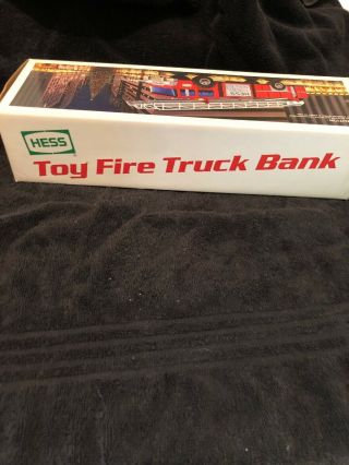 1986 Hess Toy Fire Truck Bank