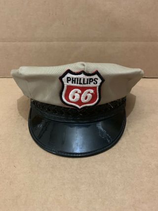 Phillips 66 Gas Service Station Attendant Hat Uniform Oil Garage Decor Sign Pump