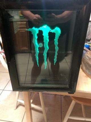 Rare Monster Energy Drink Mini Fridge Cooler Gs - 1 Ice Cold Review All Pictures