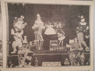 1939 Wizard Of Oz Advertising Store Display Photo (also Pinocchio)