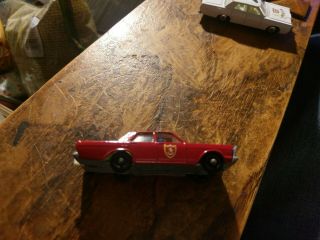 Vintage Matchbox Lesney Ford Galaxie Fire Chief Car No.  55 / 59 Red England