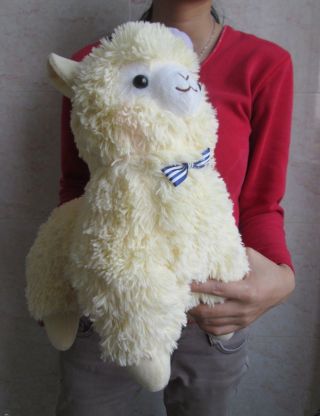Japan Amuse Arpakasso Alpacasso Alpaca Yellow Hat 35 Plush Doll Toy Gift