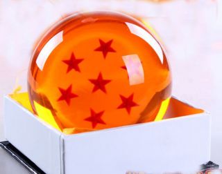 Dragon Ball Z Son Goku Resin Crystal Ball Cosplay Prop 7 Stars 7.  6cm Gift Box 2