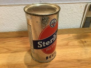 Sterling Beer (136 - 32) empty OI flat top beer can by Sterling,  Evansville,  IN 5