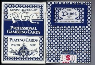 The Dunes Hotel And Casino Las Vegas Blue Playing Cards Factory