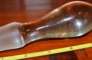 Vintage Solid Crystal Glass Liquor Decanter Bottle Stopper ONLY 5.  5 