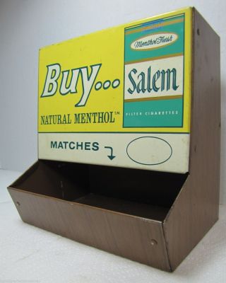 Vintage Salem Cigarettes Advertising Store Sign Display Match Holder