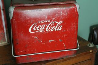 Vintage 1950s Coca Cola Coke Cooler Ice Chest Progressive Refrig.  Co.  Old Decor 5