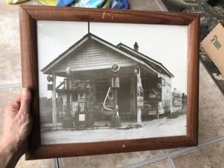 Black White Photograph Hc Sinclair Mae West Gas Pump Signs