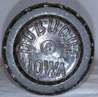 Squeeze Soda Pop Bottle 7 Oz Art Deco 8 3/4 " Dubuque Ia Iowa Only One On Ebay