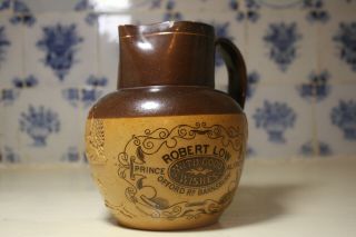 Antique Victorian Pub Whiskey Water Jug Doulton Prince Alfred Islington London 2