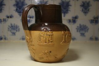 Antique Victorian Pub Whiskey Water Jug Doulton Prince Alfred Islington London 5