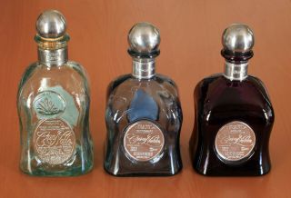 Casa Noble Tequila Empty 750 Ml Glass Bottles - Anejo Reposado Blanco - Set Of 3
