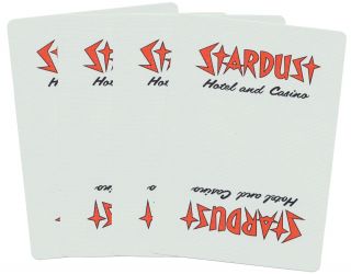 Casino Playing Cards - Stardust Las Vegas Uncut Vintage Deck - S/h