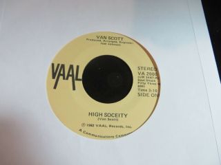 Van Scott High Society/i Wanna Make Love To You Modern Soul Funk Ex