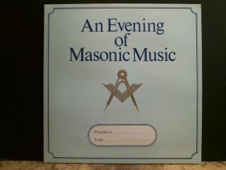 An Evening Of Masonic Music Lp Freemasons Private Pressing With Booklet